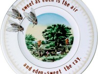Garth Johnson, "Manifest Destiny (Currier and Ives - Autumn in New England #759)" 2010, Bing & Grondahl limited edition Currier and Ives porcelain plate, decal, 8".